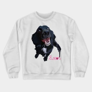 Button Crewneck Sweatshirt